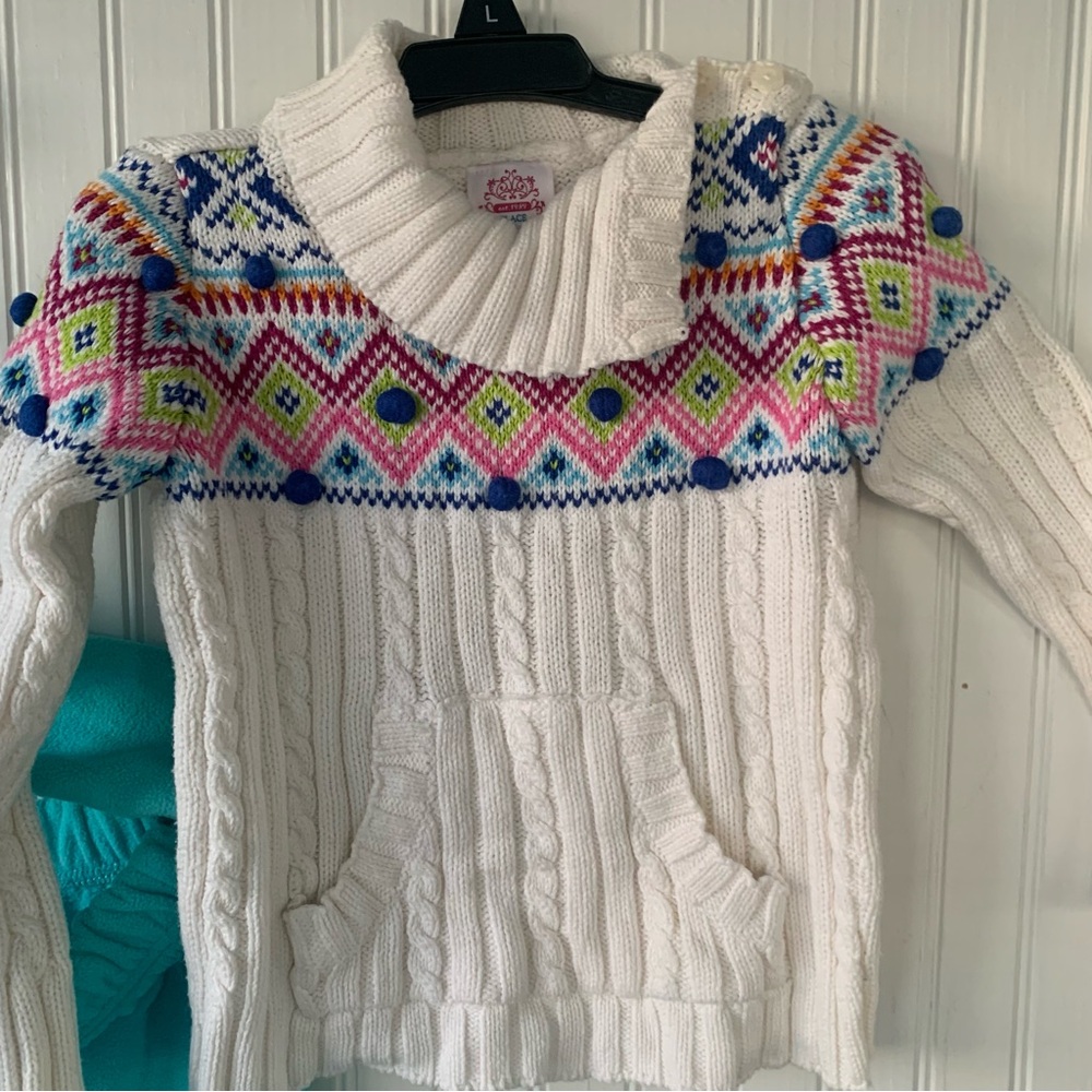 Easter Bunny Fun w/Wonderkids 3T Fleece Set - Teal & White & Place Sweater - Picture 7 of 9